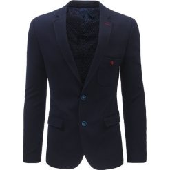 Marynarki męskie: Marynarka męska casual granatowa (mx0370)