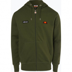 Ellesse - Męska bluza rozpinana – Carlint, zielony. Zielone bluzy męskie marki Ellesse, m, z nadrukiem, z kapturem, bez rękawów, z kapturem. Za 299,95 zł.
