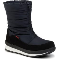 Śniegowce CMP - Kids Rae Snow Boots Wp 39Q4964J Black Blue N950. Niebieskie śniegowce chłopięce CMP, bez zapięcia. W wyprzedaży za 219,00 zł.