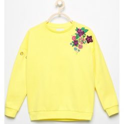 Bluzy dziewczęce: Bluza z haftem - Żółty