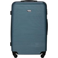 Walizki: Walizka w kolorze srebrno-niebieskim – (S)52 x (W)78 x (G)30 cm