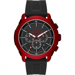 Zegarek MICHAEL KORS - Kyle MK8797 Black/Red/Black. Czarne zegarki męskie Michael Kors. W wyprzedaży za 899,00 zł.