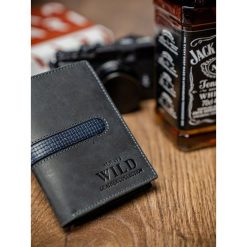 Portfel męski skórzany Always Wild D1072-MHDU czarny - Czarny. Czarne portfele męskie ALWAYS WILD, bez wzorów, ze skóry. Za 44,99 zł.