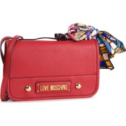 Torebka LOVE MOSCHINO - JC4035PP17LD0500 Rosso. Czerwone listonoszki damskie Love Moschino, z aplikacjami, ze skóry ekologicznej, zdobione, bez dodatków. W wyprzedaży za 499,00 zł.