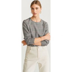 Mango - Bluzka Milan. Czarne bluzki damskie Mango, na co dzień, s, bez wzorów, z elastanu, z okrągłym kołnierzem, z długim rękawem. W wyprzedaży za 59,90 zł.
