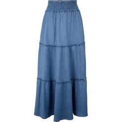 Spódnica maxi przyjazna dla środowiska, TENCEL™ lyocell bonprix niebieski. Niebieskie spódniczki damskie bonprix, bez wzorów, z lyocellu, maxi. Za 129,99 zł.