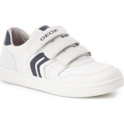 Sneakersy GEOX - J Djrock B. B J825VB 01043 C0899 D White/Navy. Białe trampki chłopięce Geox, bez wzorów, ze skóry, na rzepy. W wyprzedaży za 169,00 zł.
