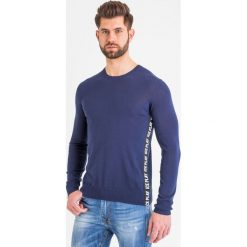 SWETER ice play. Niebieskie swetry męskie Ice Play, xl, z aplikacjami, z bawełny, z okrągłym kołnierzem, bez kaptura. Za 557,10 zł.