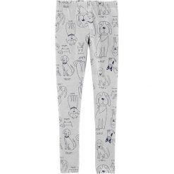 Legginsy w kolorze szarym. Szare legginsy dziewczęce marki Carter's. W wyprzedaży za 35,95 zł.