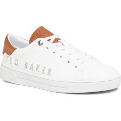 Sneakersy TED BAKER - Kerrie 242345 Tan. Białe półbuty damskie Ted Baker, bez wzorów, ze skóry, bez obcasa, na płaskiej podeszwie, bez zapięcia. W wyprzedaży za 479,00 zł.