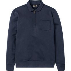 Bluza polo z zamkiem bonprix ciemnoniebieski. Niebieskie bluzy męskie bonprix, s, bez wzorów, polo, bez rękawów, bez kaptura. Za 99,99 zł.