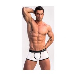 Bokserki BX 0106. Białe bokserki męskie Alpha Male, bez wzorów. Za 65,90 zł.