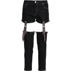 Boyfriendy damskie: Jaded London WITH CUT OUT TAPE DETAIL Jeansy Slim Fit black