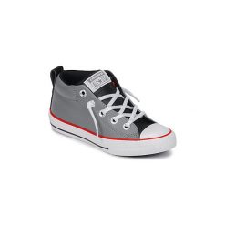 Buty Dziecko Converse CHUCK TAYLOR ALL STAR STREET MID. Szare trampki dziewczęce Converse, bez wzorów, retro, bez zapięcia. Za 179,25 zł.