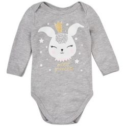 Garnamama Body Dziewczęce Rabbit 56 Szary. Szare body niemowlęce marki Garnamama, bez wzorów, z bawełny, bez rękawów. Za 32,00 zł.