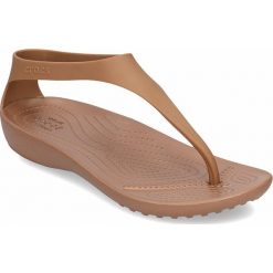 SANDAŁY SERENA FLIP. Pomarańczowe sandały damskie Crocs, bez wzorów, eleganckie, bez obcasa, bez zapięcia. Za 149,99 zł.