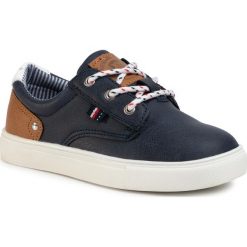 Sneakersy XTI - 57046 Navy. Niebieskie trampki chłopięce Xti, bez wzorów, ze skóry ekologicznej, na sznurówki. Za 169,00 zł.