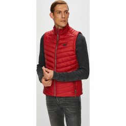 Camel Active - Bezrękawnik. Niebieskie płaszcze przejściowe męskie Camel Active, bez wzorów, z poliesteru, bez kaptura. W wyprzedaży za 299,90 zł.