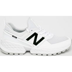 New Balance - Buty MS574KTC. Białe sneakersy męskie New Balance, ze skóry, na sznurówki. W wyprzedaży za 299,90 zł.