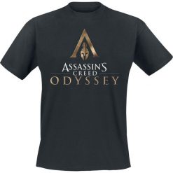 Assassin's Creed Odyssey - Logo T-Shirt czarny. Czarne t-shirty męskie marki Assassin's Creed, m, z nadrukiem, z okrągłym kołnierzem. Za 74,90 zł.