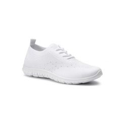 NYLON RED WS19038-04. Białe trampki i tenisówki damskie Nylon Red, bez wzorów, z nylonu, bez zapięcia. Za 59,99 zł.