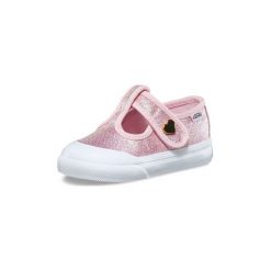 Buty Dziecko Vans Toddler Leena 8EEQ5P. Różowe trampki dziewczęce Vans, bez wzorów, bez zapięcia. Za 163,04 zł.