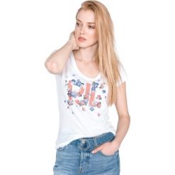 Pepe Jeans Doreen Koszulka Biały. Białe koszulki damskie Pepe Jeans, xs, z nadrukiem, z bawełny, bez kołnierzyka, z krótkim rękawem. Za 154,95 zł.