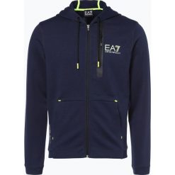 Bejsbolówki męskie: EA7 - Męska bluza rozpinana, niebieski