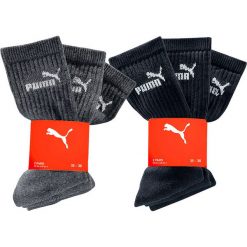 Skarpetki sportowe Puma (6 par) bonprix czarny + antracytowy. Czarne skarpetki męskie marki bonprix. Za 38,94 zł.