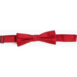 Finshley & Harding London - Muszka męska z jedwabiu, czerwony. Czerwone muszki męskie Finshley & Harding London, bez wzorów, eleganckie. Za 99,95 zł.