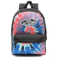 Vans Wm Realm Backpack Tie Dye Os. Szare plecaki damskie Vans, w paski, sportowe. Za 166,00 zł.