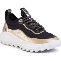 Sneakersy NAPAPIJRI - Flint NP0A4ET80 Black/Gold 2I1. Czarne półbuty damskie Napapijri, z tworzywa sztucznego. Za 469,00 zł.