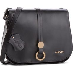 Torebka LASOCKI - BRT-072 Black. Czarne listonoszki damskie Lasocki, ze skóry, zdobione. Za 199,99 zł.