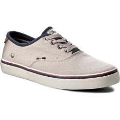 Tenisówki WRANGLER - Legend Board WF02210NS Lt. Grey 54. Szare półbuty męskie Wrangler, bez wzorów, z gumy, bez zapięcia. W wyprzedaży za 169,00 zł.