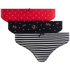 Komplet 3 par fig klasycznych Superdry Super Standard W3100016A. Figi damskie Superdry, bez wzorów, z elastanu. W wyprzedaży za 89,00 zł.