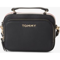 Tommy Hilfiger - Damska torebka na ramię, niebieski. Niebieskie torebki klasyczne damskie TOMMY HILFIGER, w paski, eleganckie, na ramię, bez dodatków. Za 539,95 zł.