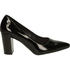 Czółenka - 5364 605 NERO. Czarne buty ślubne damskie Venezia, ze skóry. Za 189,00 zł.