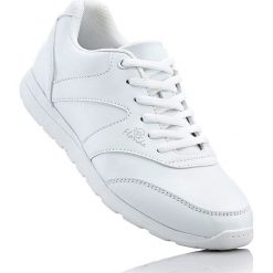 Sneakersy bonprix biały. Białe buty sportowe damskie bonprix. Za 74,99 zł.