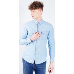 Koszula jeansowa. Niebieskie koszule męskie JOOP! Jeans, xl, bez wzorów, z bawełny, z klasycznym kołnierzykiem, bez rękawów. Za 150,00 zł.