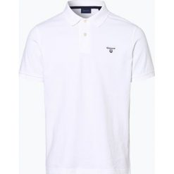 Gant - Męska koszulka polo, biały. Białe koszulki męskie GANT, m, bez wzorów, z bawełny, klasyczne, polo, bez rękawów. Za 299,95 zł.
