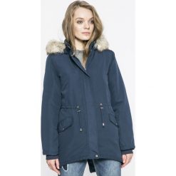 Jacqueline de Yong - Parka Pebble. Niebieskie parki damskie marki Jacqueline de Yong, s, z poliesteru, długie, z kapturem. W wyprzedaży za 119,90 zł.