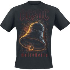 AC/DC Hells Bells T-Shirt czarny. Czarne t-shirty męskie z nadrukiem marki AC/DC, xxl, z okrągłym kołnierzem. Za 89,90 zł.