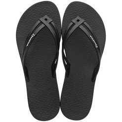Ipanema Damskie Japonki Mais Tiras Fem 26060-20766 Black / Black (Rozmiar 35-36). Czarne klapki damskie marki Ipanema, bez wzorów, na wysokim obcasie. W wyprzedaży za 51,00 zł.
