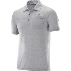 Salomon Explore Polo Koszulka Szary. Szare podkoszulki męskie Salomon, s, bez wzorów, z poliesteru, polo, bez rękawów. Za 223,95 zł.