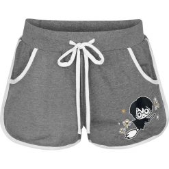 Harry Potter Chibi Keys Krótkie spodenki damskie odcienie ciemnoszarego. Szare szorty damskie marki Harry Potter, l, z nadrukiem. Za 99,90 zł.