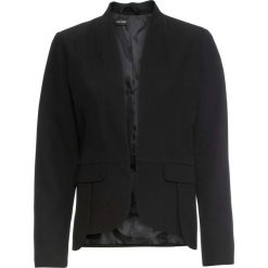 Żakiet, długi rękaw bonprix czarny. Czarne żakiety damskie bonprix, z haftami. Za 169,99 zł.