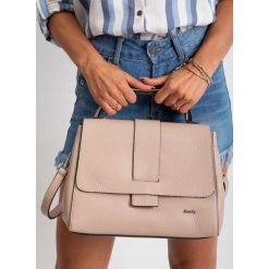 JENNA Damska Torebka Skórzana Kuferek Do Ręki. Kuferki damskie ROVICKY, w paski, z jeansu, eleganckie, na ramię, bez dodatków. W wyprzedaży za 299,00 zł.