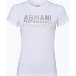 Armani Exchange - T-shirt damski, czarny. Czarne t-shirty damskie Armani Exchange, l, z napisami. Za 269,95 zł.