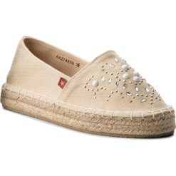Espadryle BIG STAR - AA274658 Beige. Brązowe espadryle damskie BIG STAR, bez wzorów, ze skóry ekologicznej, bez obcasa, na płaskiej podeszwie. Za 89,00 zł.