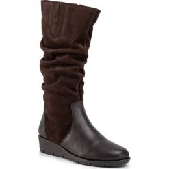Kozaki CAPRICE - 9-25551-23 Brown Comb 388. Pomarańczowe kozaki damskie Caprice, z zamszu, przed kolano, na wysokim obcasie, na obcasie, bez zapięcia. W wyprzedaży za 319,00 zł.